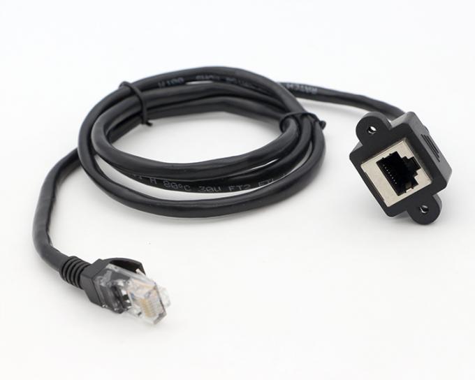 Fermeture à vis Micro type C RJ45 Ethernet mâle femelle câble de montage de panneau USB 9