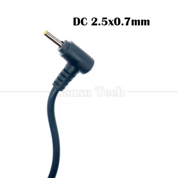 90 degrés à angle droit USB un mâle à canon jack DC 2,5x0,7 mm 3,5x1,35 5,5x2,5 5,5x2,1 mm câble de chargeur 1