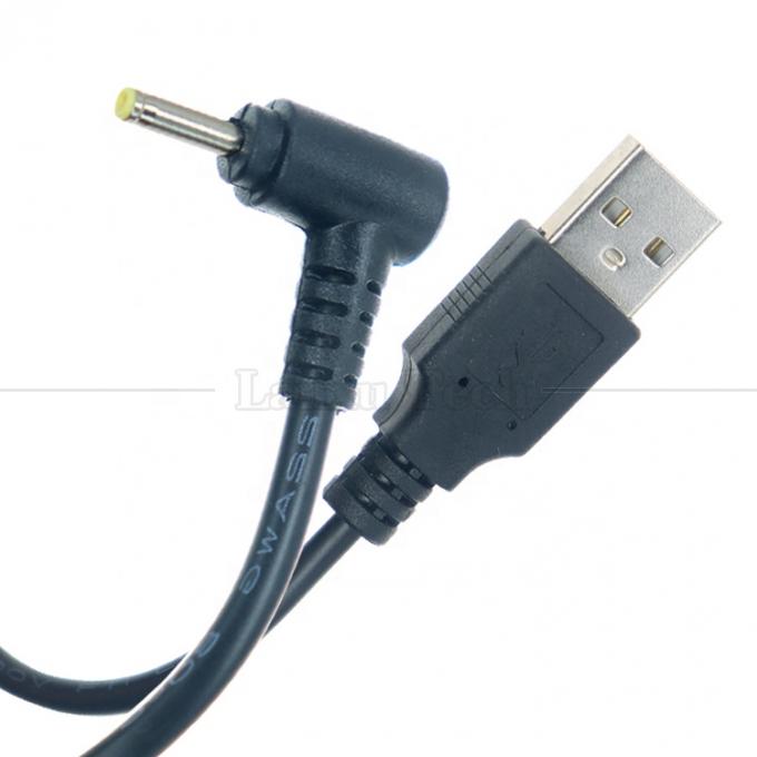 90 degrés à angle droit USB un mâle à canon jack DC 2,5x0,7 mm 3,5x1,35 5,5x2,5 5,5x2,1 mm câble de chargeur 0