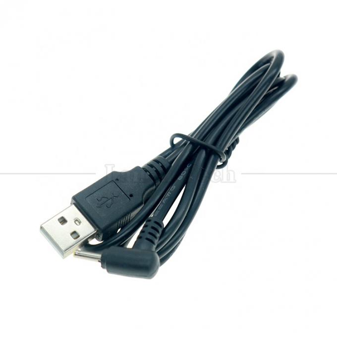 90 degrés à angle droit USB un mâle à canon jack DC 2,5x0,7 mm 3,5x1,35 5,5x2,5 5,5x2,1 mm câble de chargeur 3