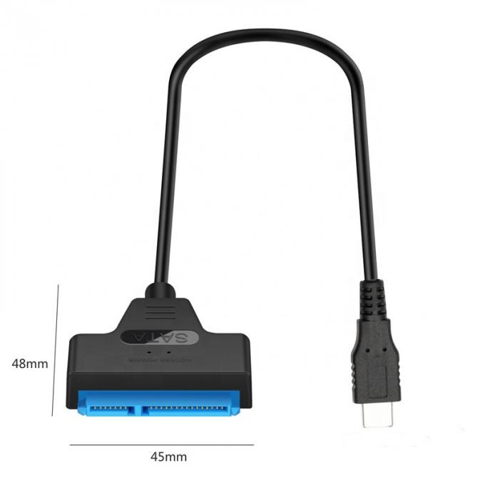 Disque dur HDD haute vitesse 5 Gbps SDD 2,5 pouces USB type C 3.1 à câble d'adaptateur Sata 2