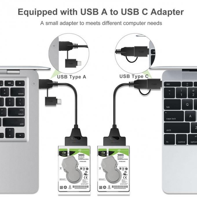 Haute vitesse 5 Gbps 2,5 pouces SSD Disque dur dur de type C USB 3.0 câble d'adaptateur Sata 7