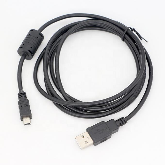 1.5m USB A à Mini B 5PIN USB 2.0 câble OTG de charge de données avec ferrite 1