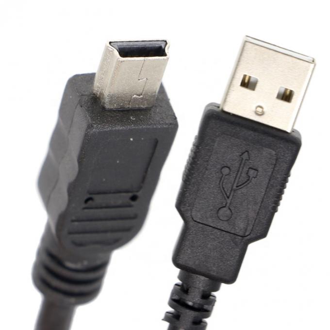 1.5m USB A à Mini B 5PIN USB 2.0 câble OTG de charge de données avec ferrite 4