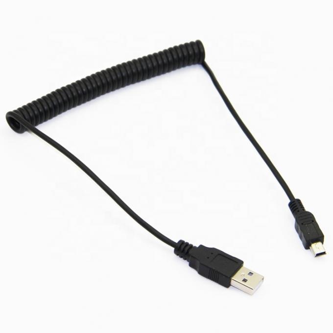 Chargement de données en serpentine de haute qualité Mini câble de chargeur USB 2.0 pour appareil photo 2