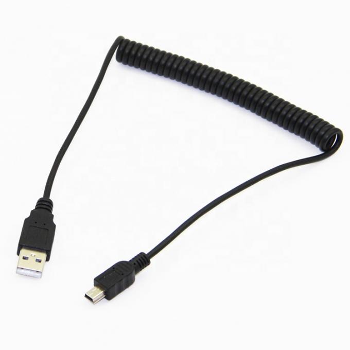 Chargement de données en serpentine de haute qualité Mini câble de chargeur USB 2.0 pour appareil photo 7