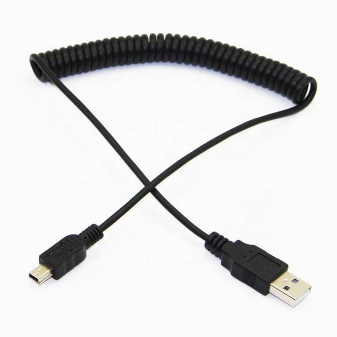 Chargement de données en serpentine de haute qualité Mini câble de chargeur USB 2.0 pour appareil photo 6