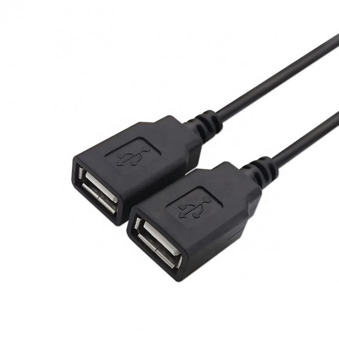 OEM personnalisé 2m 1 mâle à 2 femelles Y câble USB pour la recharge 5