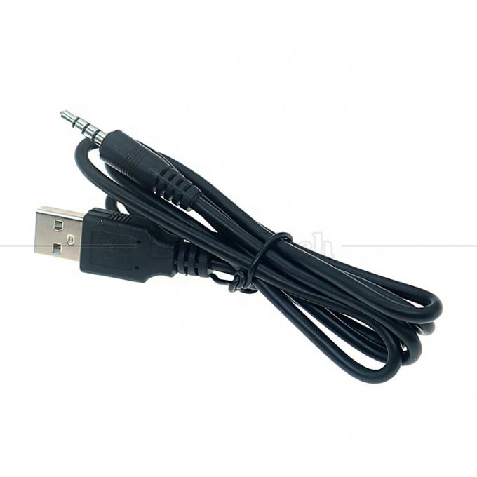 1M USB à 3,5mm 4 pôles câble d'extension de prise audio DC pour haut-parleur de voiture 0