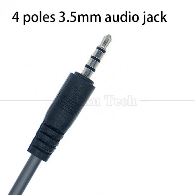 1M USB à 3,5mm 4 pôles câble d'extension de prise audio DC pour haut-parleur de voiture 3