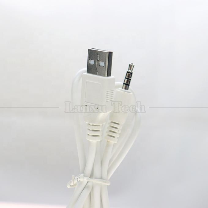Synchroniser les données de charge USB un mâle à Aux 4 pôles 3,5 mm Audio DC Jack Adapter câble de charge pour casque haut-parleur 4