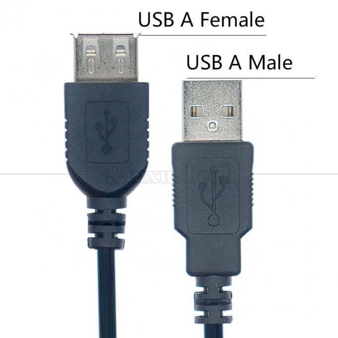 1M 2M 3M Homme à femme USB 2.0 type A câble de chargement de données d'extension pour clavier d'ordinateur 1