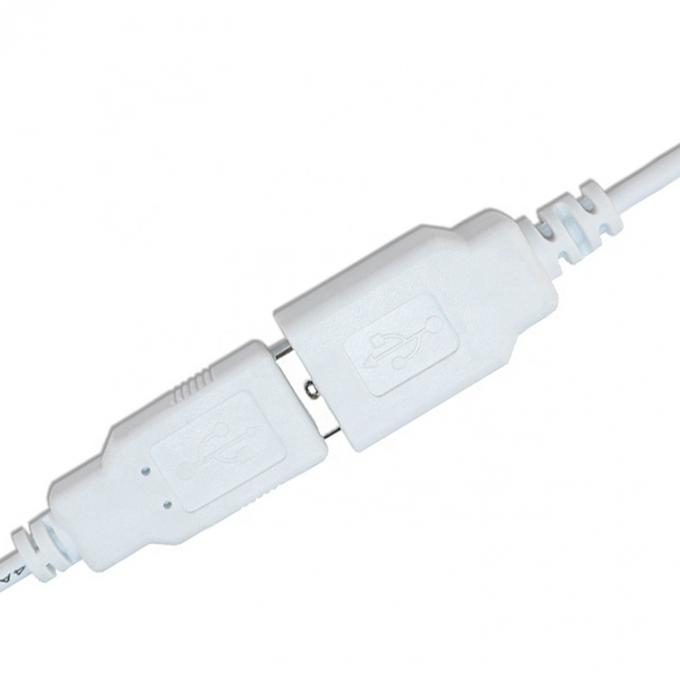 Personnalisé 1m 2m 3m blanc USB un mâle à l'extrémité ouverte fil de fer en conserve câble d'extension 6