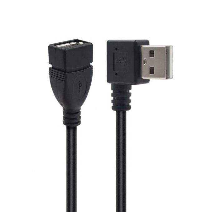 0.3M 1M 2M 3M 90 degrés angle droit gauche mâle à femelle câble d'extension USB 2.0 de type A 2