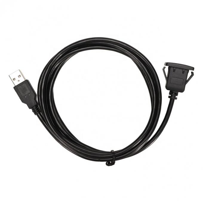 Montage de panneau de lavage étanche de mâle à femelle prise USB câble de câble de fil d'extension pour voiture camion bateau tableau de bord moto 3