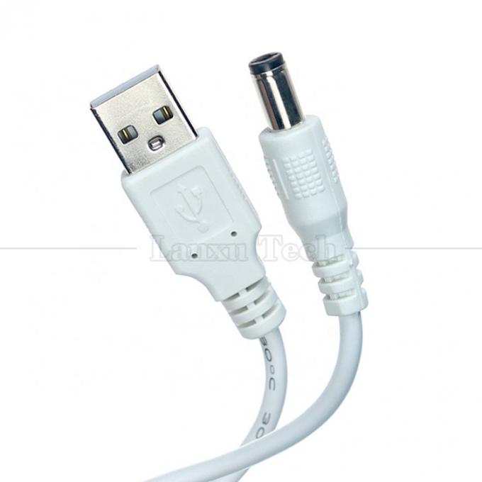 USB A mâle à 2,1x5,5 mm DC Jack à baril connecteur câble de charge pour haut-parleur de routeur 3