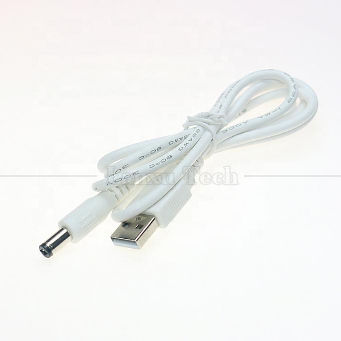 USB A mâle à 2,1x5,5 mm DC Jack à baril connecteur câble de charge pour haut-parleur de routeur 4