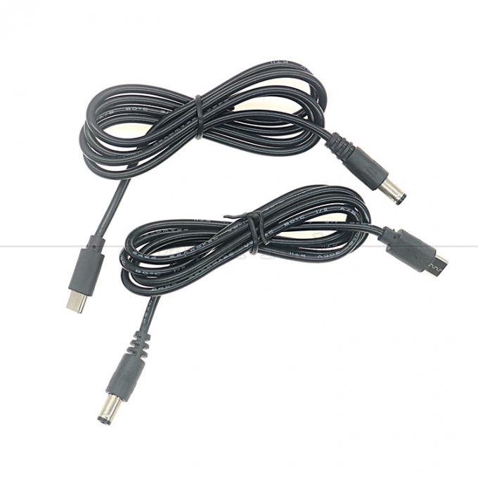 PD Chargement 3A 9V 12V 15V 20V USB de type C à DC 5.5x2.1mm Jack Adapter Convertisseur câble pour le routeur Wifi Modem Caméra de projection 4