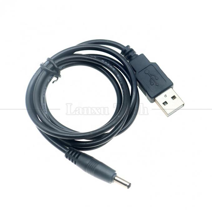 1 mètre USB mâle à courant continu Jack à baril 3,5 mm 1,35 mm câble de charge pour haut-parleur de routeur 0