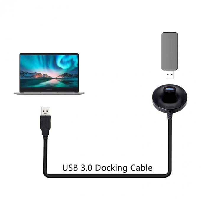 Téléphone de bureau de type homme à femme Chargement de données de la station de dock USB 2.0 3.0 câble d'extension avec base 6
