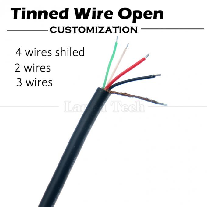 Fabrication personnalisée USB A mâle à dépouillé fil nu Cable à queue de porc à bout ouvert 4