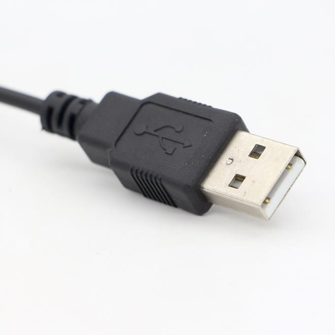 CUSTOM USB 2.0 Un mâle à ouvrir dépouillé en conserve nu 2 fil de fin de queue de cochon câble d'alimentation 3