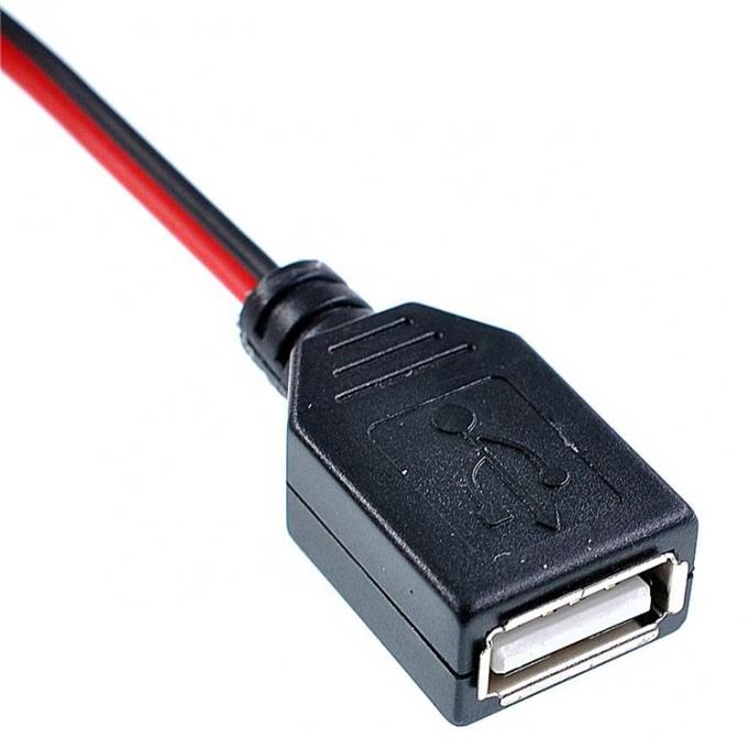 Crocodiles pinces Alligator clip à l'USB Un câble d'adaptateur de fil de test féminin 2