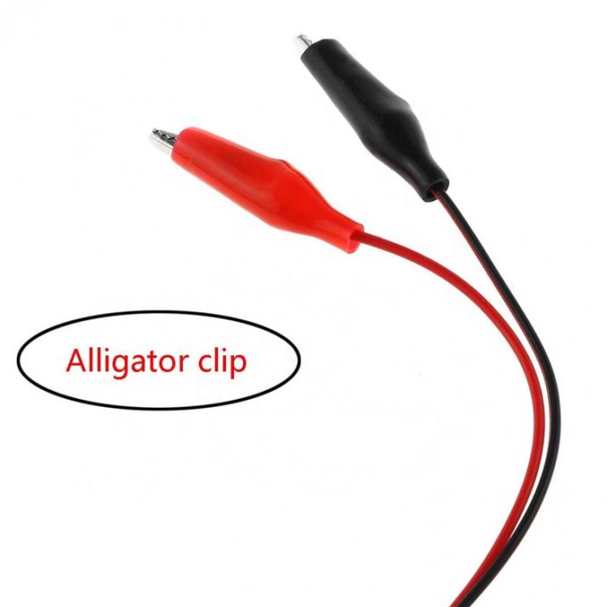 Crocodile Clamps Alligator Clip à USB Un câble d'adaptateur de fil d'essai mâle pour le circuit d'essai 3