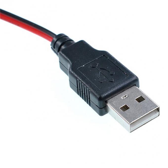 Crocodile Clamps Alligator Clip à USB Un câble d'adaptateur de fil d'essai mâle pour le circuit d'essai 2