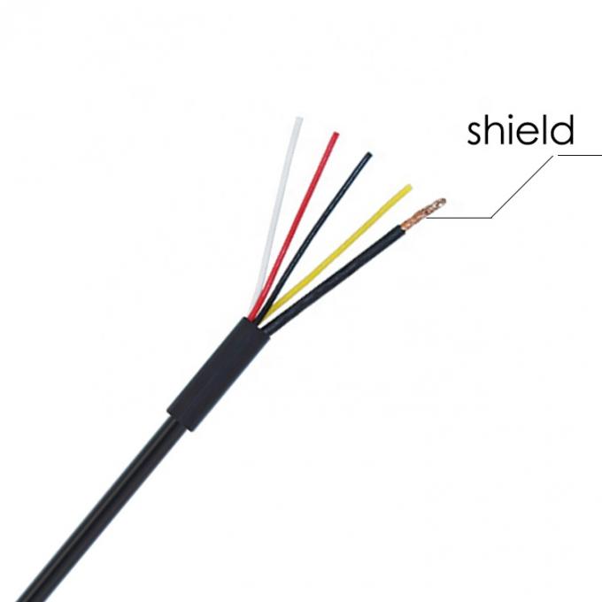 CUSTOM Shield USB 2.0 Un mâle à l'extérieur en conserve 4 fils bout ouvert queue de porc bout nu câble 4
