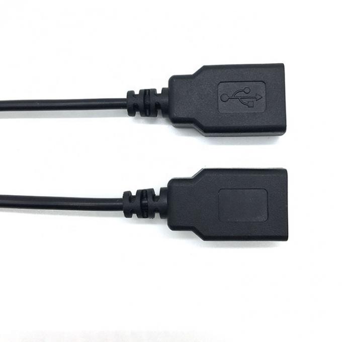 USB 2.0 mâle femelle type A prise à l'extrémité libre en conserve câble de chargeur en fil pigtail ouvert pour bande LED 4