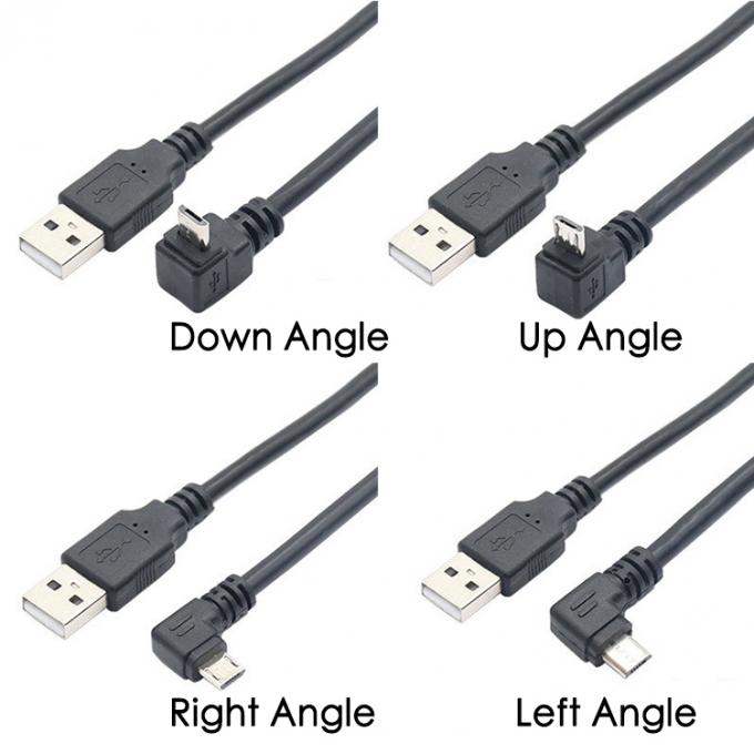 1M 2M 3M 5M Chargement de données 90 degrés Droit vers le haut gauche vers le bas Angle Micro V8 câble USB 4