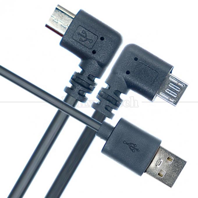 1M 2M 3M 1A 2A 3A Chargement de données 90 degrés angle droit câble de micro-extension USB pour téléphone et tablette 2