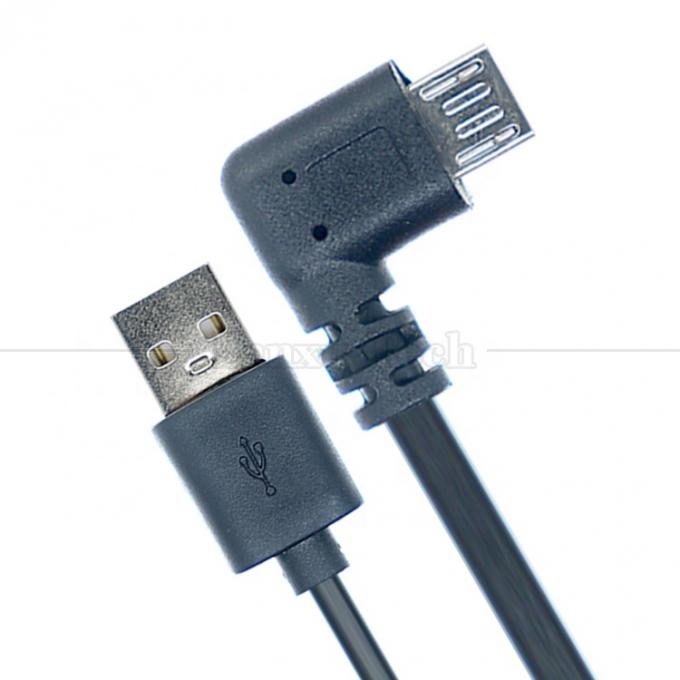 1M 2M 3M 1A 2A 3A Chargement de données 90 degrés angle droit câble de micro-extension USB pour téléphone et tablette 3