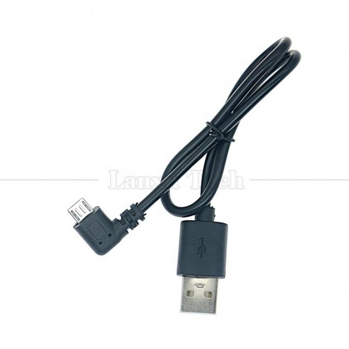 90 degrés à angle droit USB à micro B câble de charge de données pour téléphone tablette caméra numérique GPS 4