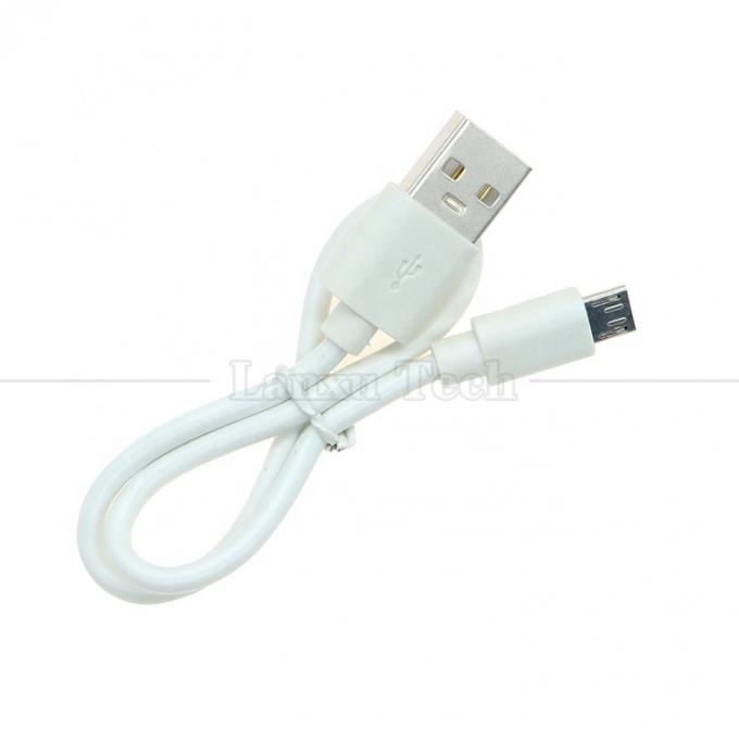 Pas cher court 30cm 50cm 1m blanc noir charge rapide 1A V8 Micro B à USB Un câble de charge mâle pour haut-parleur écouteur Power Bank 4