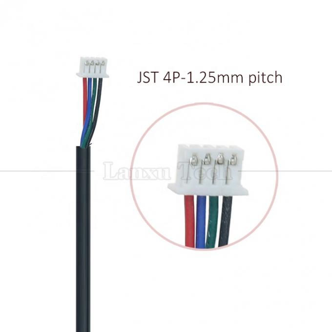 OEM Micro USB personnalisé à JST 4 broches 1.25 mm câble de hauteur 2