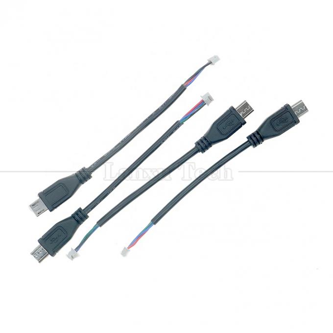 OEM Micro USB personnalisé à JST 4 broches 1.25 mm câble de hauteur 1