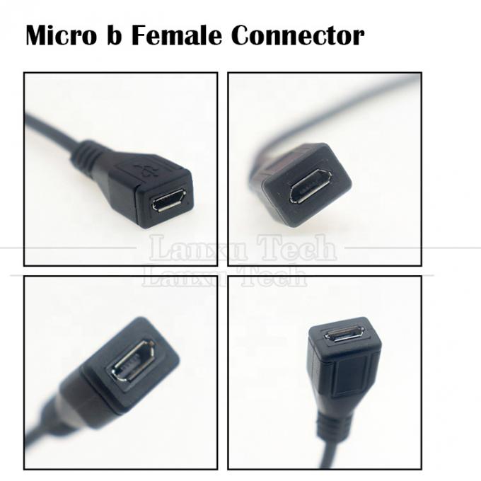 Chargement de données OEM Micro b 5 PIN USB mâle femelle à ouvrir 2 4 cœurs fils nus câble pigtail 0