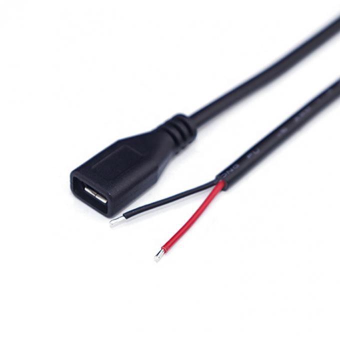 Chargement de données OEM 2 4 cœurs Micro USB mâle femelle pour ouvrir des fils nus câble pigtail 3