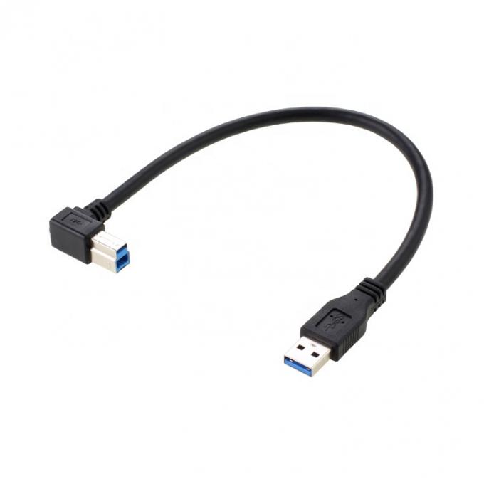 Cable d'imprimante à haute vitesse 5 Gbps 90 degrés à angle droit USB 3.0 A mâle à USB B 1