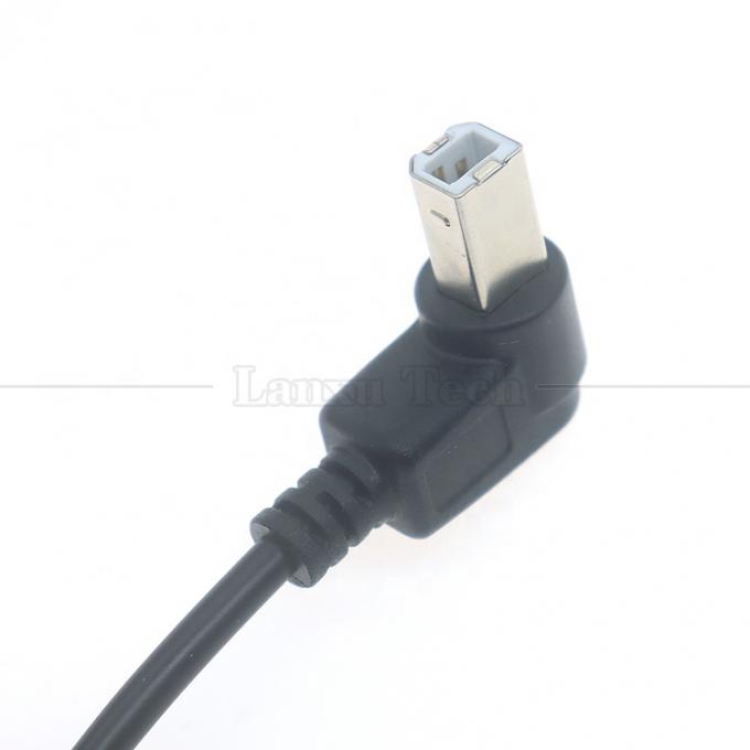 90 degrés angle droit type A mâle à B mâle câble d'extension de connecteur d'imprimante USB 2.0 2