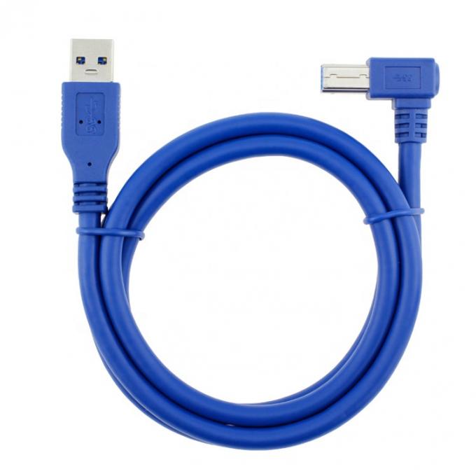 Cable d'imprimante à haute vitesse 5Gbps 90 degrés à angle droit USB 3.0 A mâle à USB B pour Epson HP 1