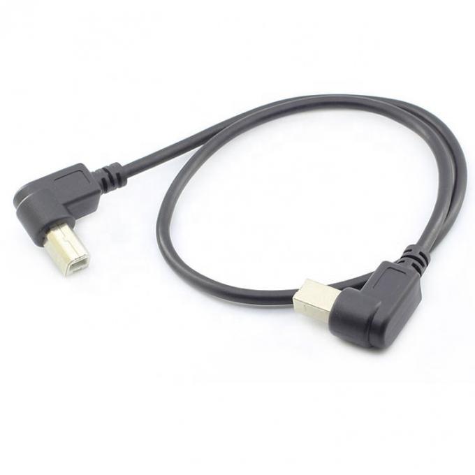 Personnalisation 90 degrés angle droit mâle à mâle câble USB B 3