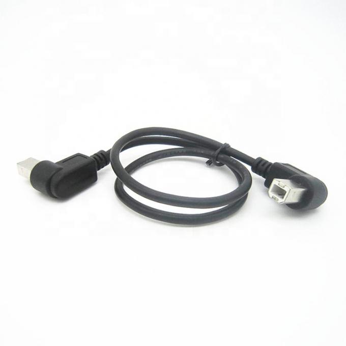 Personnalisation 90 degrés angle droit mâle à mâle câble USB B 2