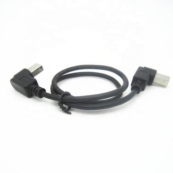 Personnalisation 90 degrés angle droit mâle à mâle câble USB B 4