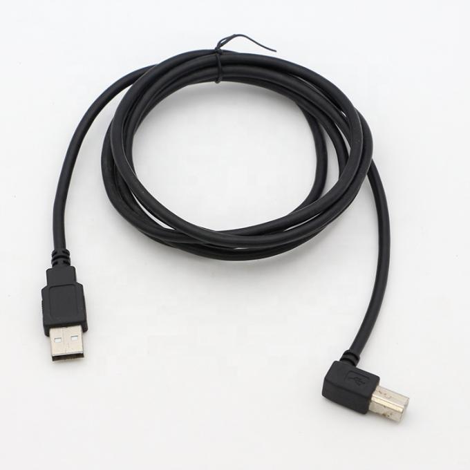 Cable d'imprimante d'extension USB B mâle à USB A mâle de haute qualité à angle droit de 90 degrés 0