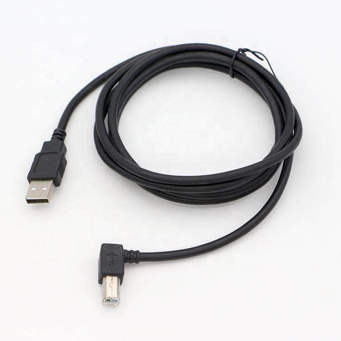 Cable d'imprimante d'extension USB B mâle à USB A mâle de haute qualité à angle droit de 90 degrés 4