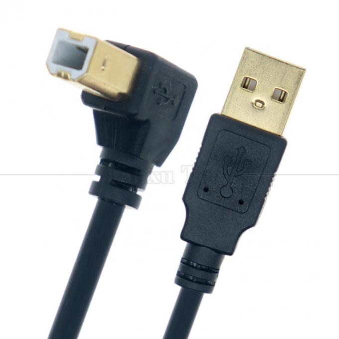 À droite, à gauche, vers le haut, vers le bas, angle de 90 degrés, angle USB A à USB B, câble pour le scanner d'imprimante 2