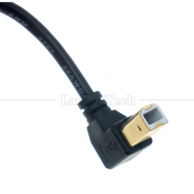 À droite, à gauche, vers le haut, vers le bas, angle de 90 degrés, angle USB A à USB B, câble pour le scanner d'imprimante 4